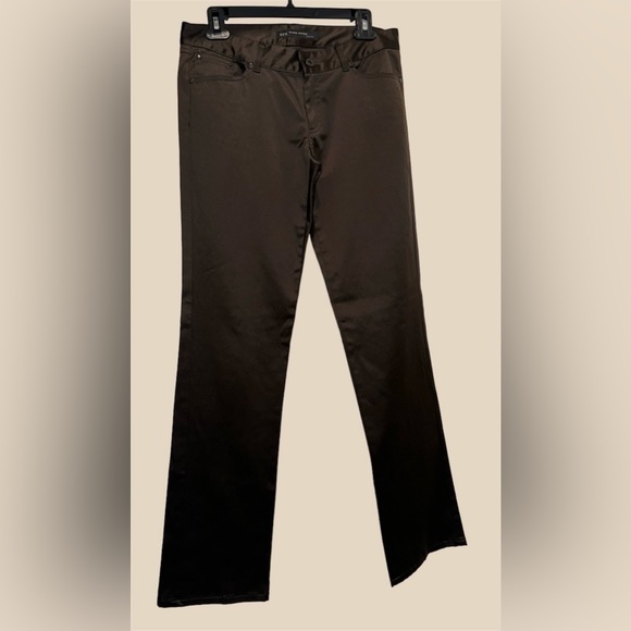 Zara Basic Satin Jeans / Pants / Trousers (Brown) - Picture 2 of 15